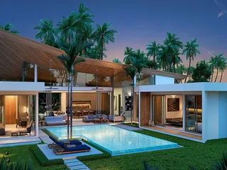 Новый жилой комплекс вилл с бассейнами и общим фитнес-центром на Пхукете, Таиланд