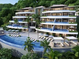 Апартаменты с личными бассейнами в жилом комплексе премиум-класса, район пляжа Сурин, Чонг Тале, Таланг, Пхукет, Таиланд