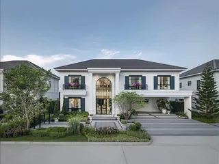 Комплекс вилл с бассейном и парком рядом с аэропортом, Бангкок, Таиланд