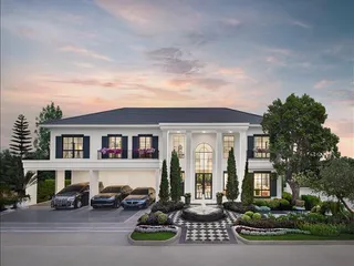 Комплекс вилл с бассейном и парком рядом с аэропортом, Бангкок, Таиланд