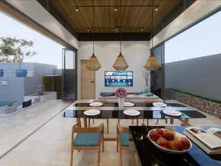 Новый комплекс вилл с бассейнами рядом с пляжем, Маенам, Самуи, Таиланд