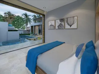 Новый комплекс вилл с бассейнами рядом с пляжем, Маенам, Самуи, Таиланд