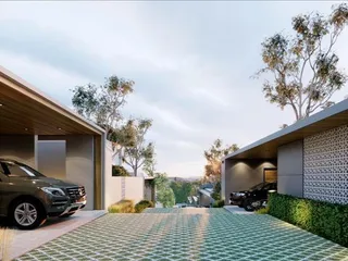 Новый комплекс вилл с бассейнами рядом с пляжем, Маенам, Самуи, Таиланд