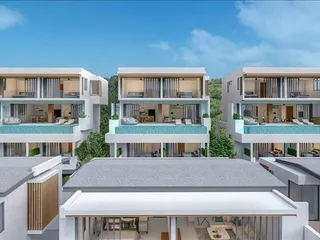 Комплекс вилл с видом на море в спокойном районе, рядом с Рыбацкой деревней, Самуи, Таиланд