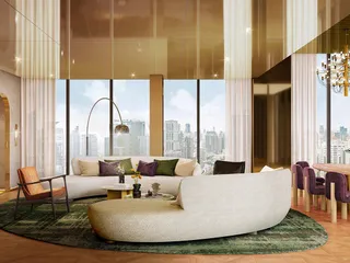 Высотный жилой комплекс с лофт-апартаментами рядом с метро, в деловом районе Бангкока, Таиланд