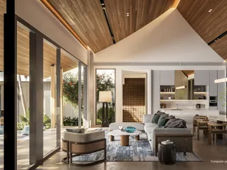 Виллы класса люкс в тайском традиционном архитектурном стиле, с бассейнами, в окружении зелени, Пхукет, Таиланд