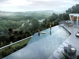 Виллы с частными бассейнами, с видом на горы, море, озеро и сад, в центре Пхукета, Таиланд