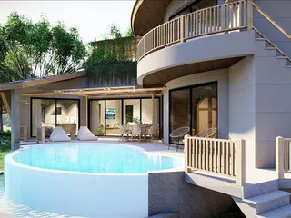 Комплекс эксклюзивных вилл с бассейнами и садами рядом с пляжем, Самуи, Таиланд