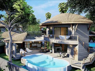 Комплекс эксклюзивных вилл с бассейнами и садами рядом с пляжем, Самуи, Таиланд