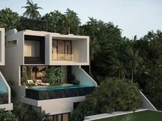 Виллы с бассейном в тропическом стиле с панорамным видом на море, 6 минут от аэропорта, Пхукет, Таиланд