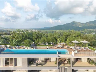 Закрытый комплекс таунхаусов с бассейнами на первой линии у моря, Банг Тао, Пхукет, Таиланд