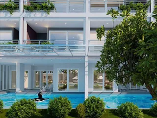 Новая резиденция с бассейнами и садами в 250 метрах от побережья, в 10 минутах ходьбы от международной школы, Пхукет, Таиланд