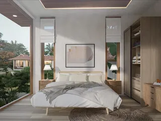 Закрытый комплекс вилл с бассейнами в 400 метрах от побережья, Самуи, Таиланд