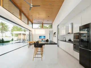 Новый комплекс вилл с бассейнами всего в 100 м от пляжа Банг По, Маенам, Самуи, Таиланд