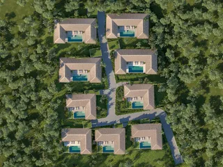 Престижный жилой комплекс вилл «под ключ» с бассейнами и видом на море, Банг Махам, Самуи, Таиланд