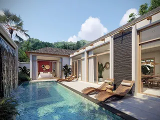 Комплекс вилл с бассейнами и садами рядом с пляжем Най Янг и аэропортом, Пхукет, Таиланд