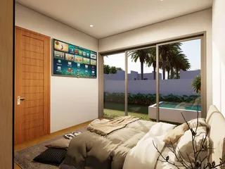 Новый жилой комплекс вилл с бассейнами недалеко от моря в районе Лаем Сет, Самуи, Таиланд