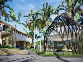 Новый жилой комплекс вилл с бассейнами на Самуи, Таиланд