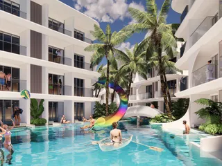 Новый жилой комплекс на берегу моря, Банг Рак, Самуи, Таиланд