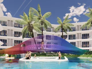 Новый жилой комплекс на берегу моря, Банг Рак, Самуи, Таиланд