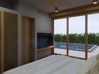 Комплекс вилл с террасами и бассейнами в резиденции с тренажерным залом, Чонг Мон, Самуи, Таиланд