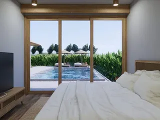 Комплекс вилл с террасами и бассейнами в резиденции с тренажерным залом, Чонг Мон, Самуи, Таиланд