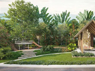 Новый охраняемый комплекс вилл с бассейнами и садами рядом с международной школой, Банг Тао, Пхукет, Таиланд