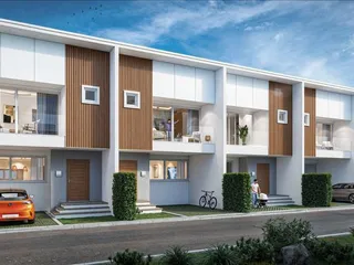 Новый закрытый комплекс таунхаусов с двумя бассейнами рядом с пляжем Чонг Мон, Самуи, Таиланд