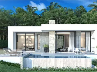 Новый охраняемый комплекс меблированных вилл с бассейнами рядом с гольф-клубом, Пхукет, Таиланд