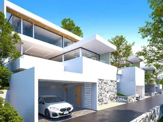 Новый комплекс меблированных вилл с бассейнами и панорамными видами, Самуи, Таиланд