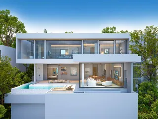 Новый комплекс меблированных вилл с бассейнами и панорамными видами, Самуи, Таиланд