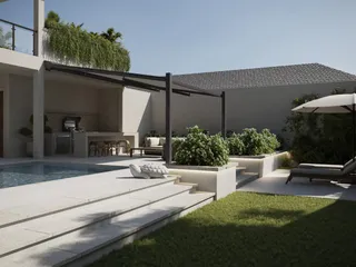 Новый жилой комплекс двухуровневых вилл с бассейнами в нескольких шагах от моря, Самуи, Таиланд