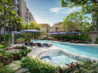 Жилой комплекс с бассейном, садами и зонами отдыха в 8 минутах от пляжа Банг Тао, Пхукет, Таиланд