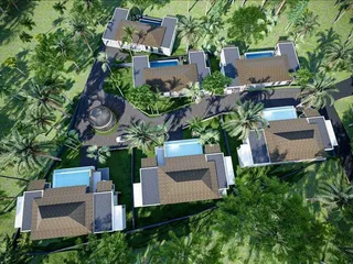 Новый комплекс вилл в 5 минутах от пляжа Маенам, Самуи, Таиланд