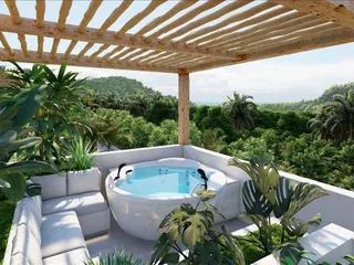 Новый комплекс вилл с бассейнами, террасами на крыше и видами на море, Самуи, Таиланд