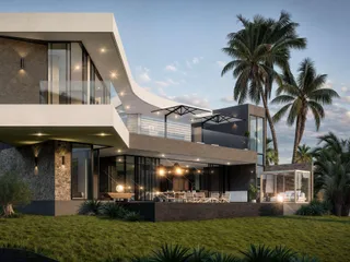 Современный жилой комплекс вилл с бассейнами, Бо Пхут, Самуи, Таиланд