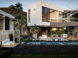 Современный жилой комплекс вилл с бассейнами, Бо Пхут, Самуи, Таиланд