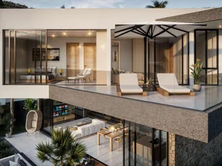 Современный жилой комплекс вилл с бассейнами, Бо Пхут, Самуи, Таиланд