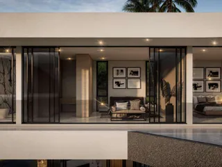 Современный жилой комплекс вилл с бассейнами, Бо Пхут, Самуи, Таиланд