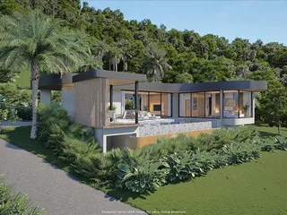 Новый комплекс элитных вилл с бассейнами и панорамными видами на море, в 900 метрах от пляжа, Самуи, Таиланд