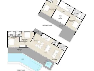 Новый комплекс вилл с бассейнами и видом на море недалеко от пляжа Банграк, Самуи, Таиланд