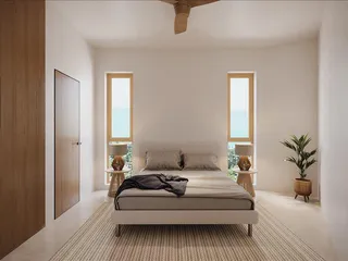 Новый комплекс вилл с бассейнами и видом на море недалеко от пляжа Банграк, Самуи, Таиланд