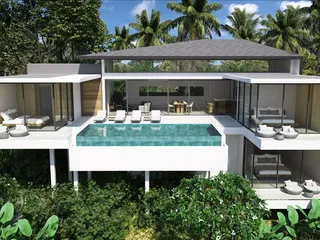 Новый комплекс вилл с бассейнами в 3 минутах от поля для гольфа и рядом с пляжем Маенам, Самуи, Таиланд