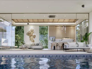 Новый комплекс вилл с бассейнами и садами в 3 минутах от пляжа Най Янг, Пхукет, Таиланд