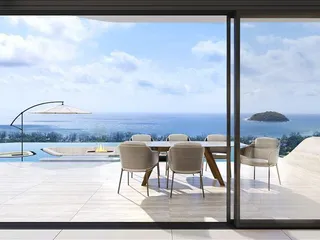 Новый комплекс вилл с бассейнами и панорамными видами на море в 600 метрах от пляжа Ката, Пхукет, Таиланд