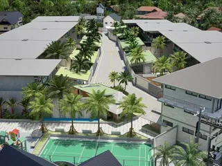 Новый комплекс вилл с бассейнами и спортивными зонами рядом с набережной Раваи и пляжем Най Харн, Пхукет, Таиланд