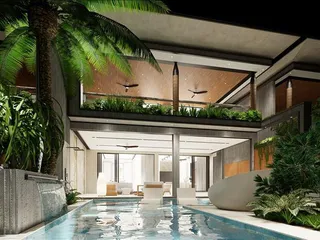 Новый комплекс вилл с бассейнами и спортивными зонами рядом с набережной Раваи и пляжем Най Харн, Пхукет, Таиланд