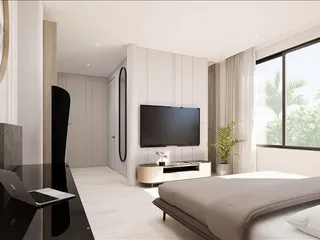 Новый комплекс вилл с бассейнами и спортивными зонами рядом с набережной Раваи и пляжем Най Харн, Пхукет, Таиланд