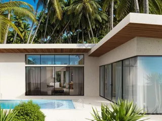 Новый закрытый комплекс вилл с бассейнами в 6 минутах от пляжа Ламай, Самуи, Таиланд