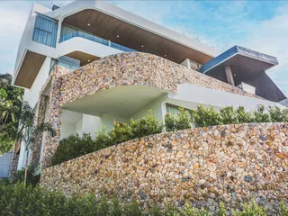 Вилла с бассейном и видом на море недалеко от пляжа, Самуи, Таиланд